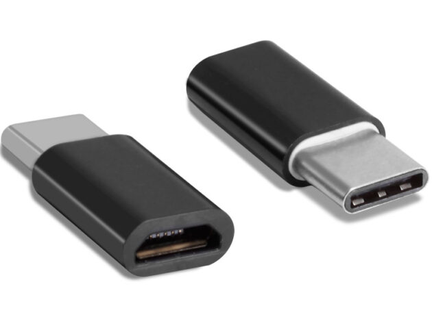 POWERTECH αντάπτορας USB-C σε Micro USB θηλυκό CAB-UC019, μαύρος