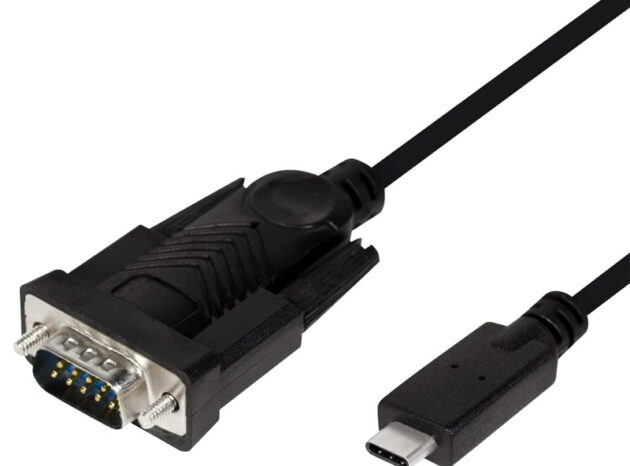 POWERTECH καλώδιο USB-C σε σειριακή RS-232 CAB-UC061, 1.8m, μαύρο