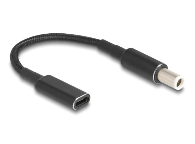 POWERTECH αντάπτορας τροφοδοσίας laptop CAB-UC071, USB-C σε Dell 7.4x5.0mm, μαύρος