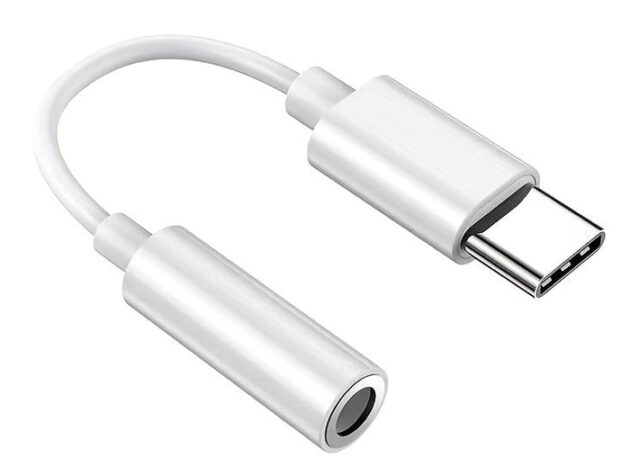 POWERTECH αντάπτορας USB-C σε 3.5mm CAB-UC088, λευκός