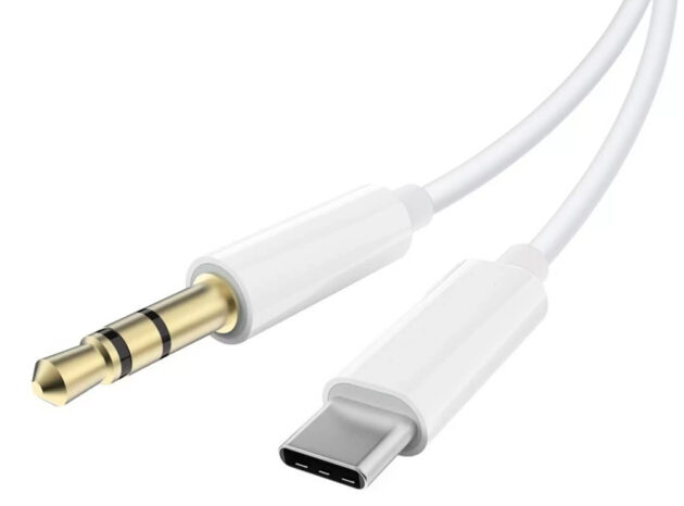 POWERTECH καλώδιο USB-C σε 3.5mm CAB-UC089, 1m, λευκό