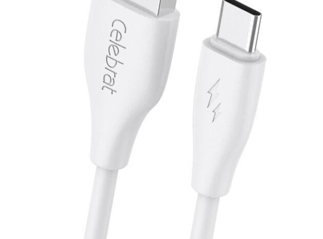CELEBRAT καλώδιο USB-C σε USB CB-31A, 3A, 480Mbps, 1m, λευκό