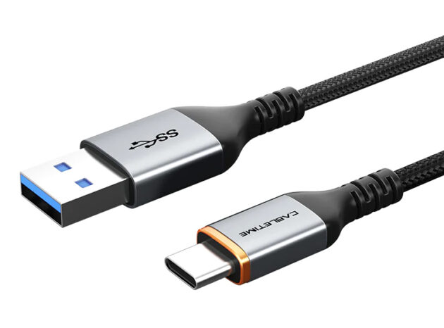 CABLETIME καλώδιο USB-C σε USB CT-AMCMG1, 3A, 5Gbps, 1m, μαύρο