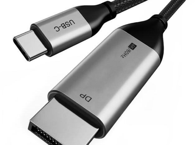 CABLETIME καλώδιο USB-C σε DisplayPort CT-CMDP2, 4K/30Hz, 1.2m, μαύρο