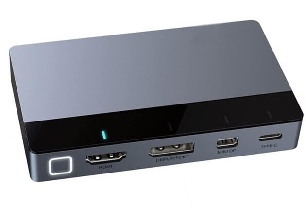 CABLETIME multi-port switch CT-PS41-GB1 σε HDMI, 4 σε 1, 4K/60Hz, γκρι