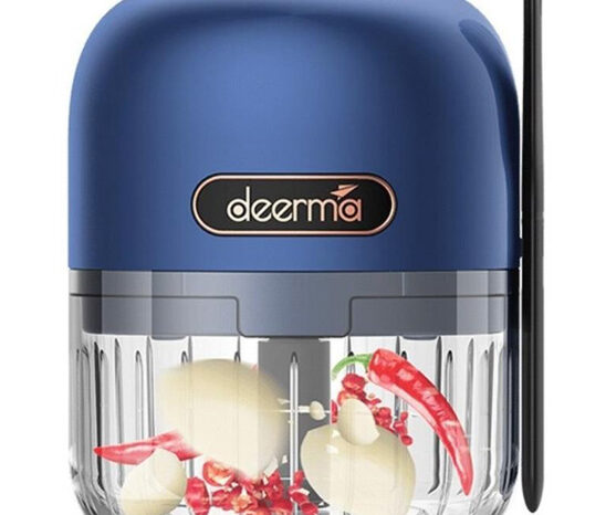DEERMA πολυκόπτης JS100, επαναφορτιζόμενος , 150ml, 40W, 3 λεπίδες, μπλε