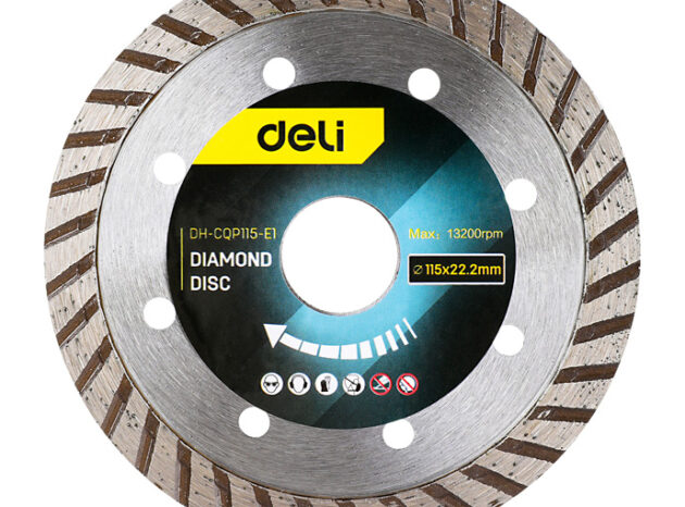 DELI δίσκος κοπής διαμαντέ DH-CQP115-E1, δομικών υλικών, 115mm, 13200rpm