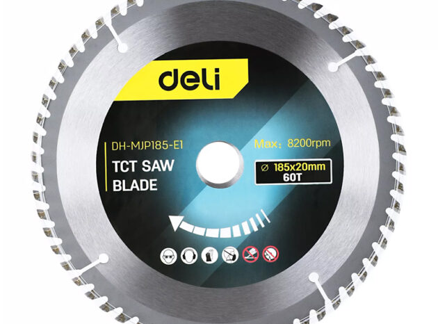 DELI δίσκος κοπής ξύλου DH-MJP185-E1, 60 δόντια, 185mm, 8200rpm