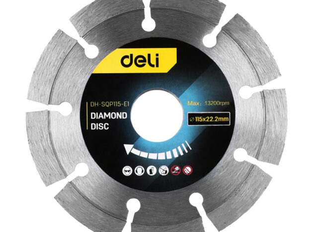 DELI δίσκος κοπής διαμαντέ DH-SQP115-E1, δομικών υλικών, 115mm, 13200rpm