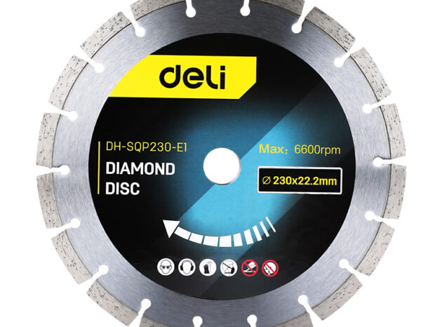 DELI δίσκος κοπής διαμαντέ DH-SQP230-E1, δομικών υλικών, 230mm, 6600rpm