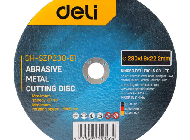 DELI δίσκος κοπής μετάλλου DH-SZP230-E1, 230mm, 6600rpm