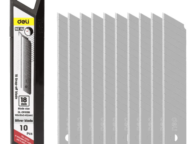 DELI ανταλλακτικές λεπίδες DL-DPJ09B για κοπίδι, 18mm, 10τμχ