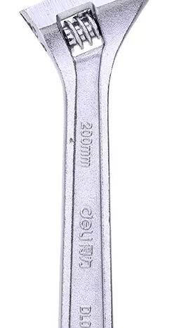 DELI γαλλικό κλειδί DL008A, 8"/200mm, 0-28mm, νίκελ