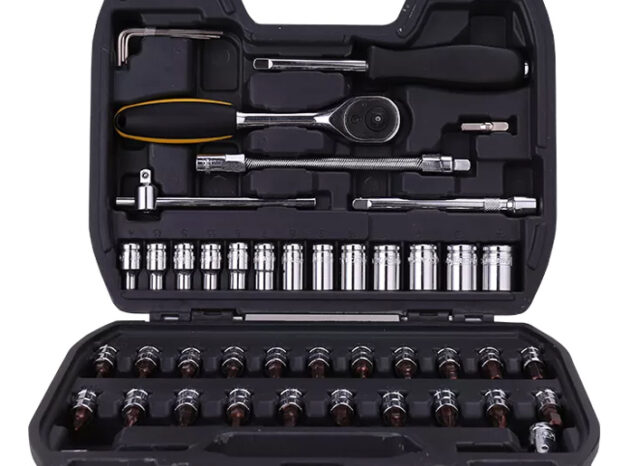 DELI σετ εργαλείων DL1046, με θήκη, 1/4", Cr-V, 46τμχ