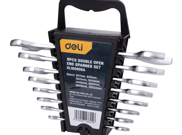 DELI σετ γερμανικά κλειδιά DL160008A, 6x7-20x22mm, 8τμχ