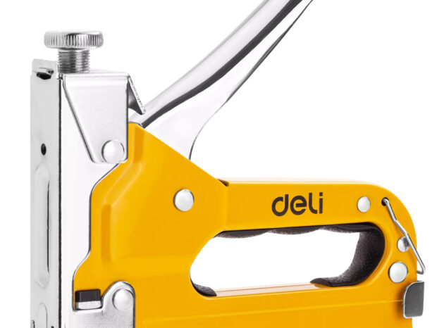DELI καρφωτικό χειρός συνδετήρων DL238104 με 6000x συνδετήρες, 3 σε 1
