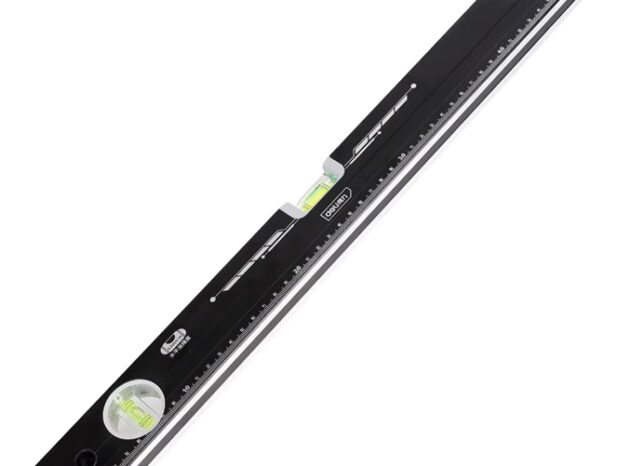 DELI αλφάδι DL290500B με 2 μάτια & χάρακα, 50cm
