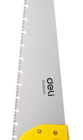 DELI πριόνι ξύλου DL6845A με εργονομική λαβή, 450mm, κίτρινο