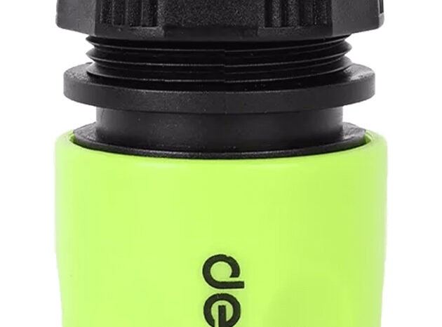 DELI ταχυσύνδεσμος για λάστιχο DL8793 με water stop, 1/2", πράσινος