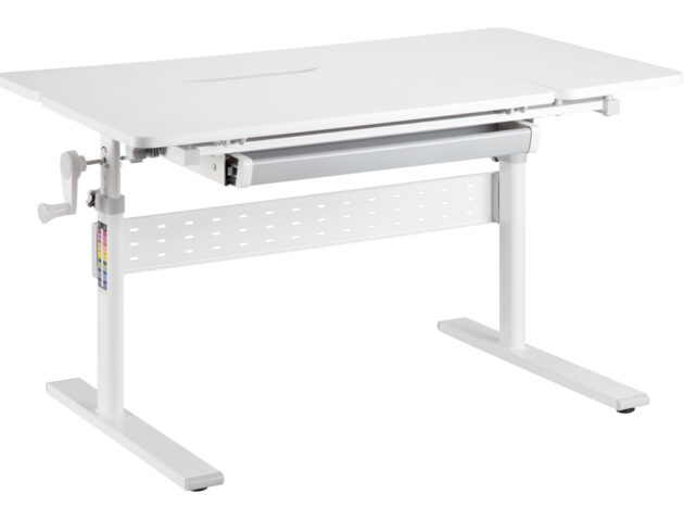 BRATECK παιδικό γραφείο E603, ρυθμιζόμενο, 100x60x54~76cm, λευκό