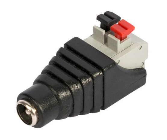 FOLKSAFE βύσμα τροφοδοσίας DC θηλυκό DCFCP, 5.5x2.1mm, push-pin, 5τμχ
