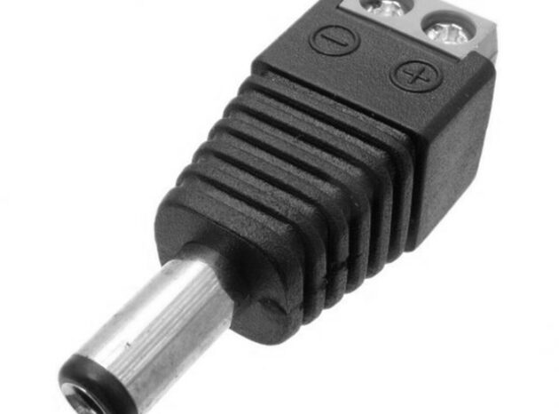 FOLKSAFE βύσμα τροφοδοσίας DC αρσενικό DCMC, 5.5x2.1mm, σε κλέμα, 5τμχ