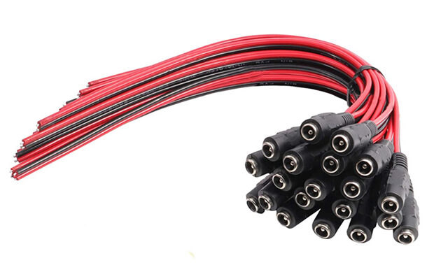 FOLKSAFE καλώδιο FS-DCPIGTAIL-F με θηλυκό βύσμα 5.5x2.1mm, 10τμχ