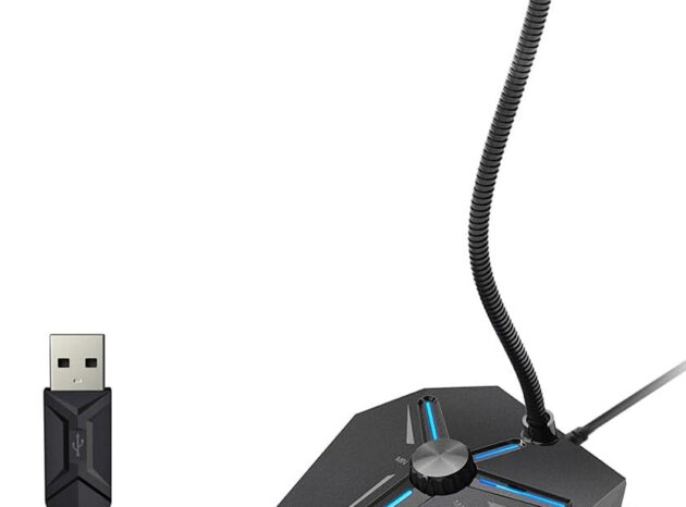 CMTECK επιτραπέζιο μικρόφωνο G006Plus με εύκαμπτο βραχίονα, omnidirectional, USB, μαύρο