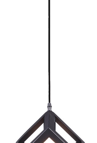 POWERTECH φωτιστικό οροφής HLL-0011, E27, 16x16x16cm, μεταλλικό, μαύρο