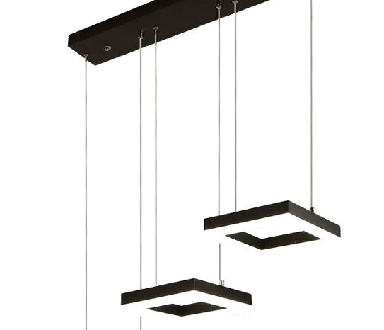 POWERTECH LED φωτιστικό οροφής HLL-0103, 35W, 4000K, 70x120cm, μαύρο