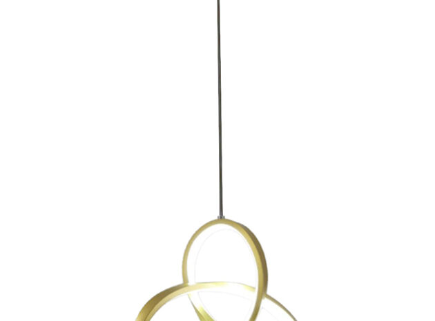 POWERTECH LED φωτιστικό οροφής HLL-0122, 15W, 4000K, Φ22cm x 1m, χρυσό