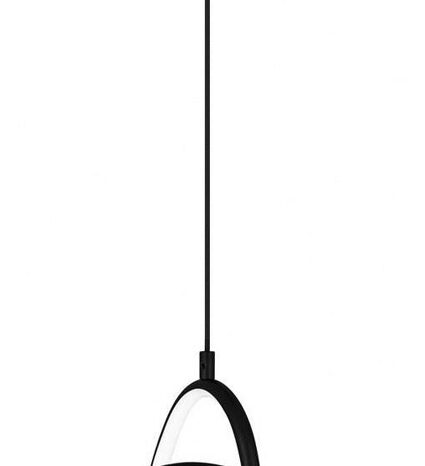 POWERTECH LED φωτιστικό οροφής HLL-0145, 25W, 4000K, Φ40cm, 1m, μαύρο