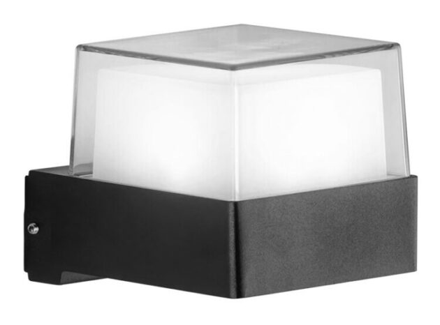 POWERTECH LED φωτιστικό τοίχου HLL-0157, 7W, 4000K, 560lm, IP65, μαύρο