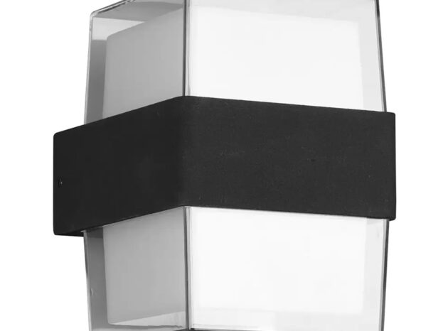 POWERTECH LED φωτιστικό τοίχου HLL-0159, 14W, 4000K, 1190lm, IP65, μαύρο