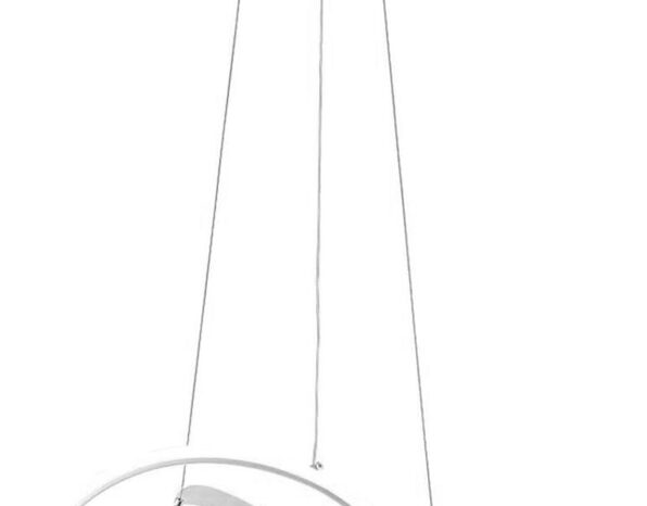 POWERTECH LED φωτιστικό οροφής HLL-0164, 50W, 4000K, Φ60cm, 1m, λευκό