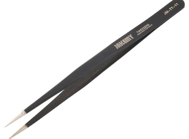 JAKEMY τσιμπίδα JM-T7-11, ανοξείδωτη, SUS201, 140mm, ίσια