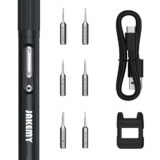 JAKEMY ηλεκτρικό κατσαβίδι JM-Y05 με LED φακό, 3 λειτουργίες, 6 μύτες