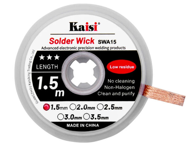 KAISI σύρμα αποκόλλησης KAI-1515, χαλκού, 1.5mm x 1.5m