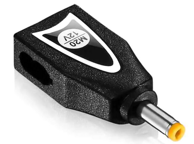 POWERTECH αντάπτορας για φορτιστή laptop M20 για HP 4x1.7mm, 19V, μαύρος