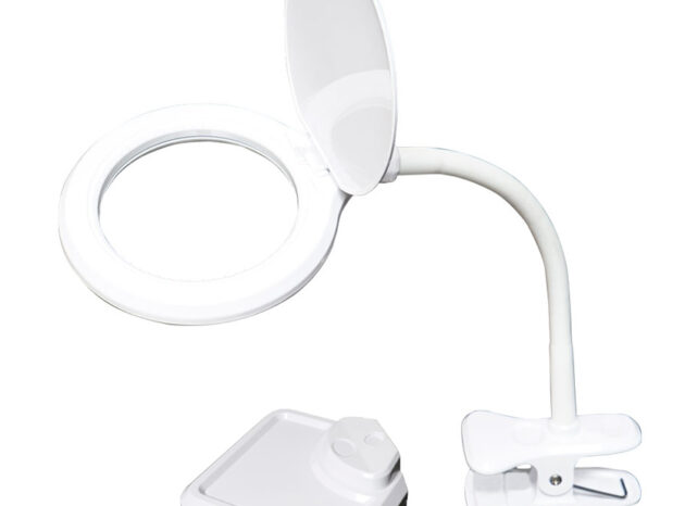 PROSKIT μεγεθυντικός φακός MA-1010U, κλιπ & βάση, LED, 3D 1.75x, λευκός