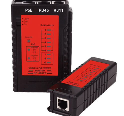 NOYAFA tester καλωδίων δικτύου NF-468PF για PoE RJ45 & RJ11