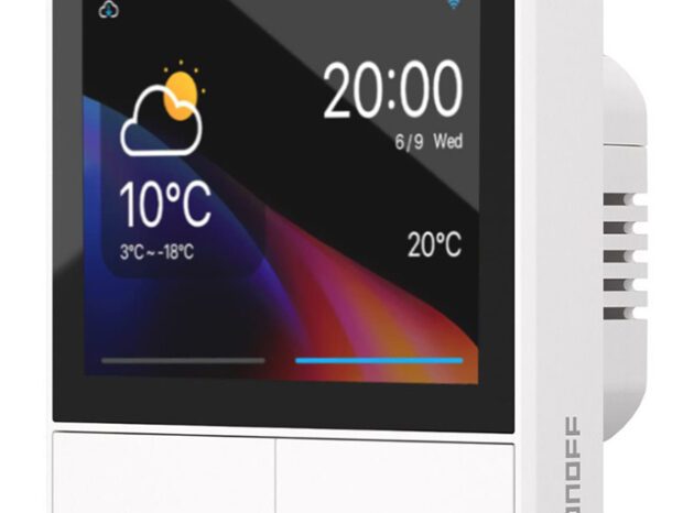 SONOFF smart panel ελέγχου NSPanel με οθόνη αφής, 2-gang, Wi-Fi, λευκό