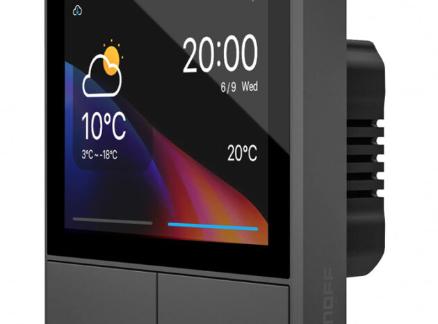 SONOFF smart panel ελέγχου NSPanel με οθόνη αφής, 2-gang, Wi-Fi, γκρι