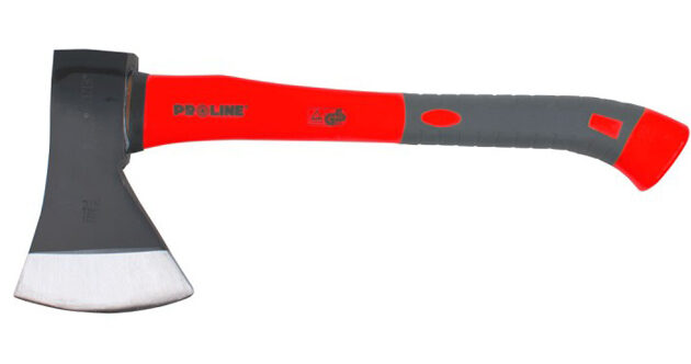 PROLINE τσεκούρι 12866 με αντιολισθητική λαβή, DIN 7287, 600gr