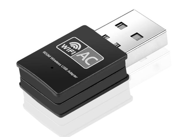 POWERTECH ασύρματος USB αντάπτορας δικτύου PT-1041, 600Mbps, 2.4/5GHz