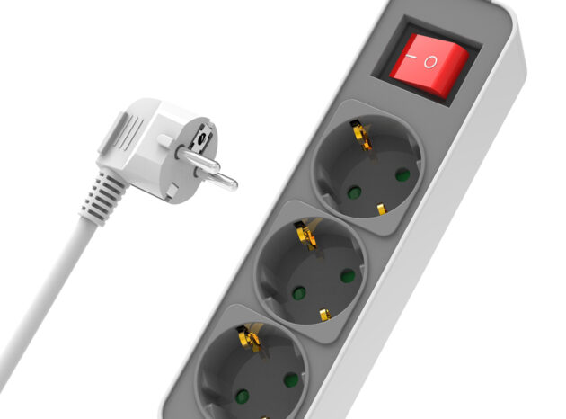 POWERTECH πολύπριζο ασφαλείας PT-1055, 3x schuko, 16A, 1.4m, λευκό