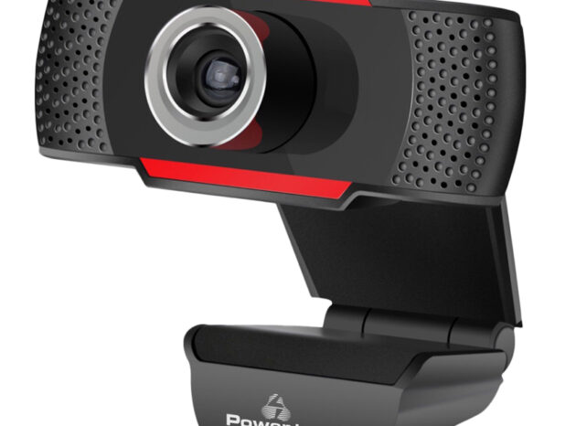 POWERTECH web camera PT-1078, 2.0MP Full HD, Plug & Play, 1.35m, μαύρη