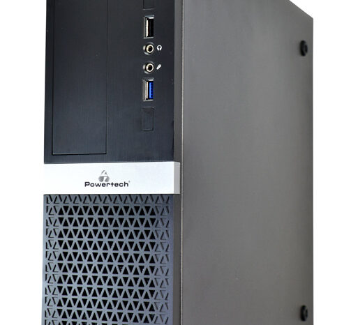POWERTECH PC Case PT-1099 με 250W PSU, Micro-ATX, 356x102x338mm, μαύρο