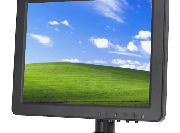 POWERTECH οθόνη LED PT-1108 8" 1024x768, IPS, HDMI/VGA/AV/BNC/USB, μαύρη