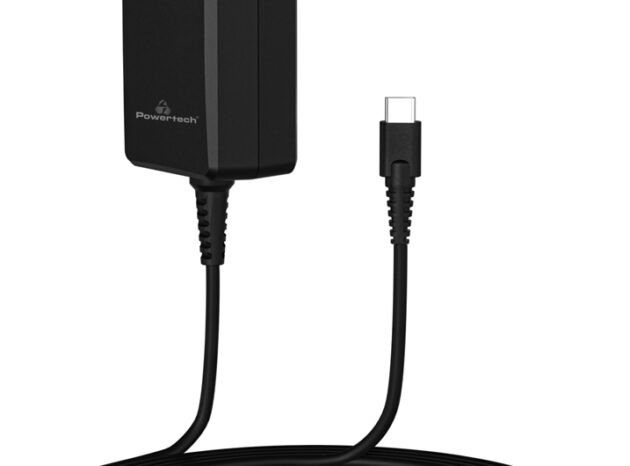 POWERTECH φορτιστής laptop PT-1157, USB-C PD, universal, 90W, μαύρος